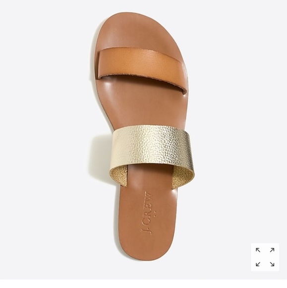 J.Crew mixed texture boardwalk slides (NWOT) - Picture 2 of 5